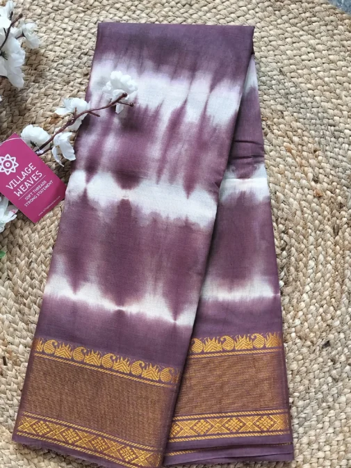 Tie and dye sungudi cotton